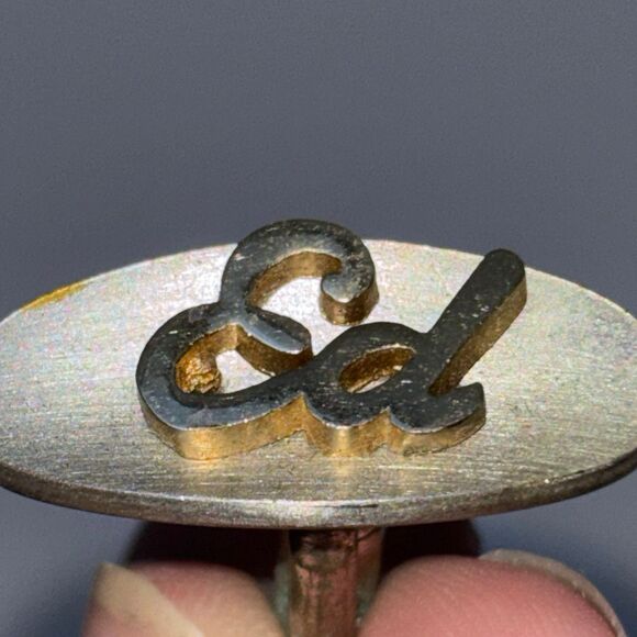 VINTAGE SWANK CUFF LINKS NAME ED CUFFLINKS SHIRT ACCESSORY WEDDING GROOM GIFT - Picture 5 of 5